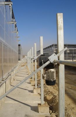 Sürekli havalandırma Seramik raf ve pinyon çelik dişli, bakır alaşımlı rulmanlı