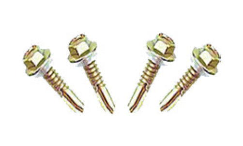 เหล็กชุบสังกะสีชิ้นส่วนกรอบเรือนกระจกØ5.5mm 25mm ยาวตนเองเจาะสกรู