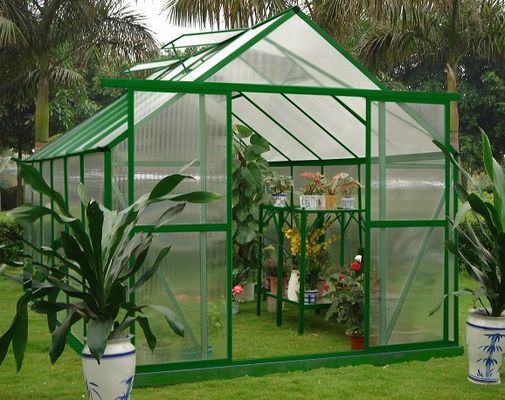 Đôi Cửa 10mm UV Twin-tường Polycarbonate Sở thích Trang chủ Nhà kính Kits 8 &#39;X 12&#39;
