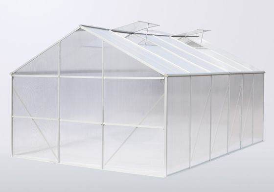 4mm / 6mm Polycarbonate Vườn nhà kính Đối với Nursery / Flower, Độc Sliding Door
