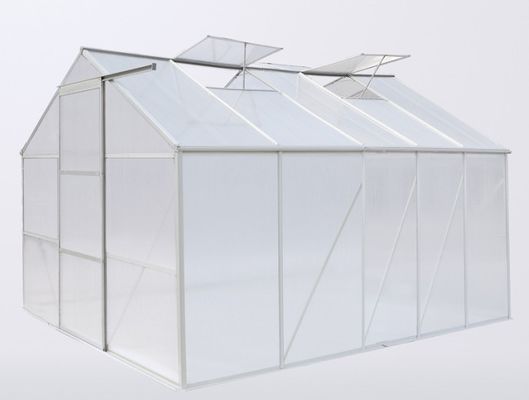 10 &#39;x 8&#39; 6mm UV Twin tường Polycarbonate kính Garden, Durable chủ nhà kính