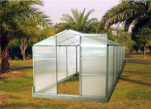小 6' × 12' 10 mm UV ツイン壁ポリカーボネート趣味温室の販売 RH0612