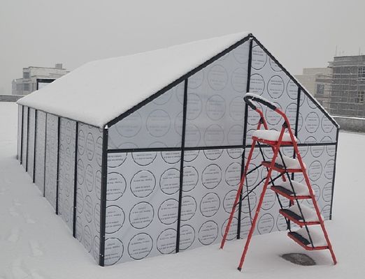Modulare 6mm Polycarbonats-Hobby-Gewächshaus-Ausrüstungen für Kindertagesstätte mit doppelter Schiebetür