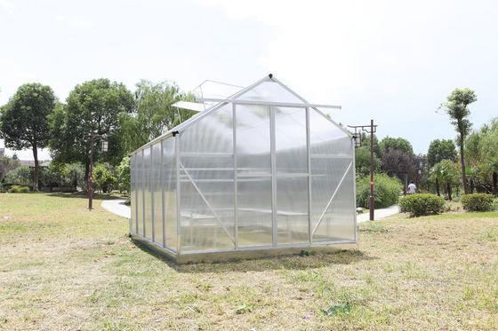 Double Sliding Door , Waterproof Hobby Greenhouse Kits With 1.5mm Aluminum Frame