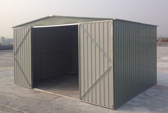 Prefab Modular เอเพ็กซ์เมทัลการ์เด้นหลั่ง 10x12 Ft สำหรับอุตสาหกรรม / พาณิชย์ต้นแบบ