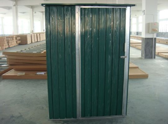 Сараи металла сада плоской крыши Sunor DIY миниые для хранения инструментов с одиночной дверью качания
