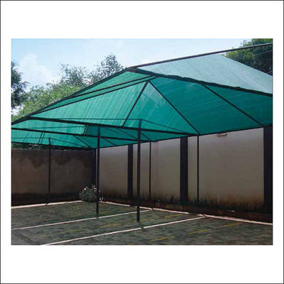 80 Gramm-dunkelgrüne Garten-Schatten-Filetarbeit mit Festlegungs-Öse/grünes Haus-Schatten-Stoff
