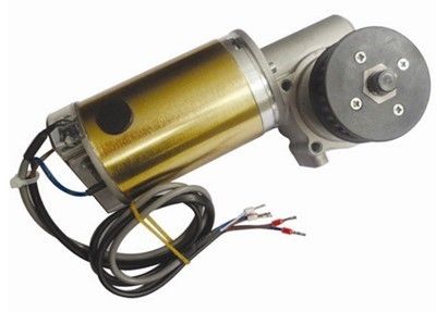 CW และทวนเข็มนาฬิการอบแปรง DC อัตโนมัติบานเลื่อนมอเตอร์ 24V DC เกียร์หนอนกล่องยาวเพลา