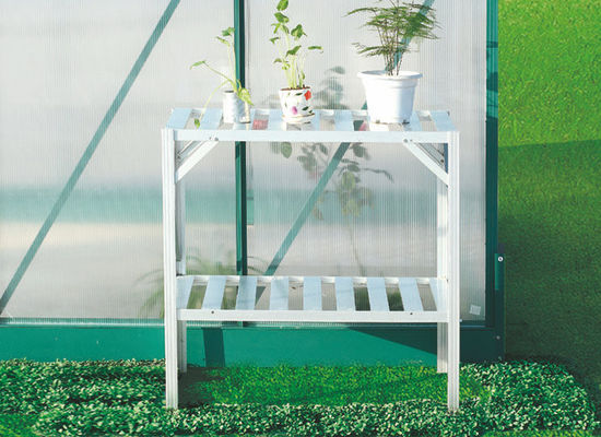 Pièces de rechange écologiques de serre chaude de Sunor et accessoires/étagère de fleur en métal rangée de l'argent 2