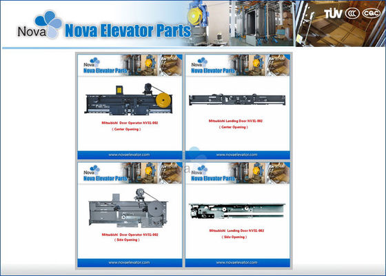 NV31-002 สแตนเลสประตูลิฟท์มอเตอร์และเครื่อง / ลิฟท์ประตู Landing อัตโนมัติ 600mm เพื่อ 2200mm