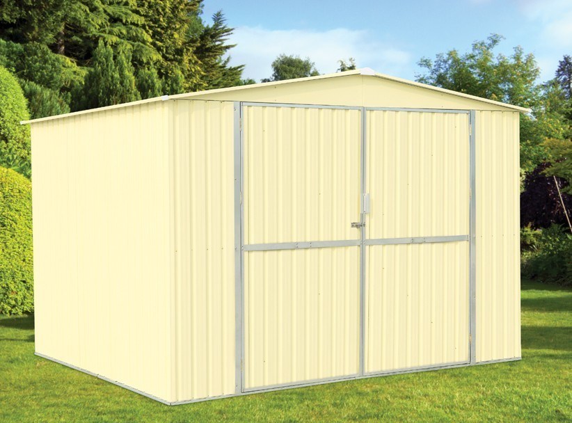 Wasserdichtes modulares Spitzen-Garten-Metall verschüttet 10x8, mittleren Lagerschuppen für Werkzeug/Rasenmäher