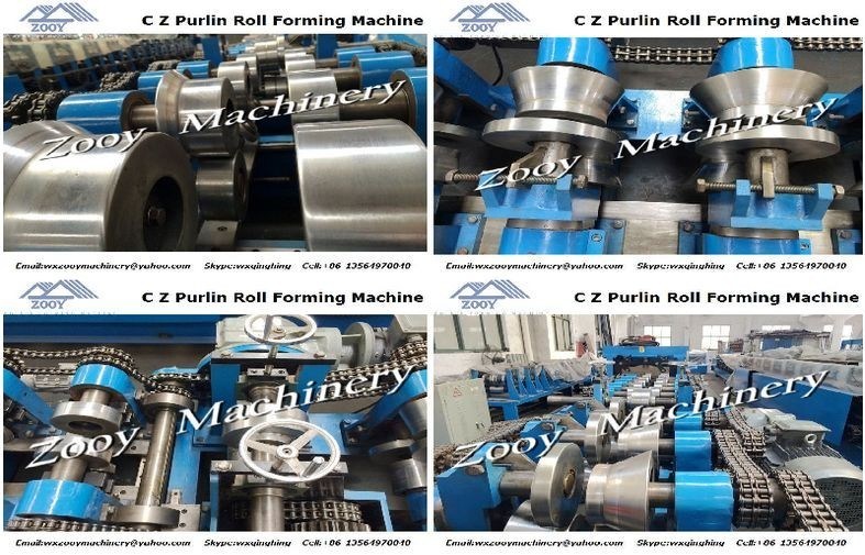 স্লাইড গাইড CZ Purlins জন্য লিনিয়ার Guider রোল বিরচন মেশিন মুভিং